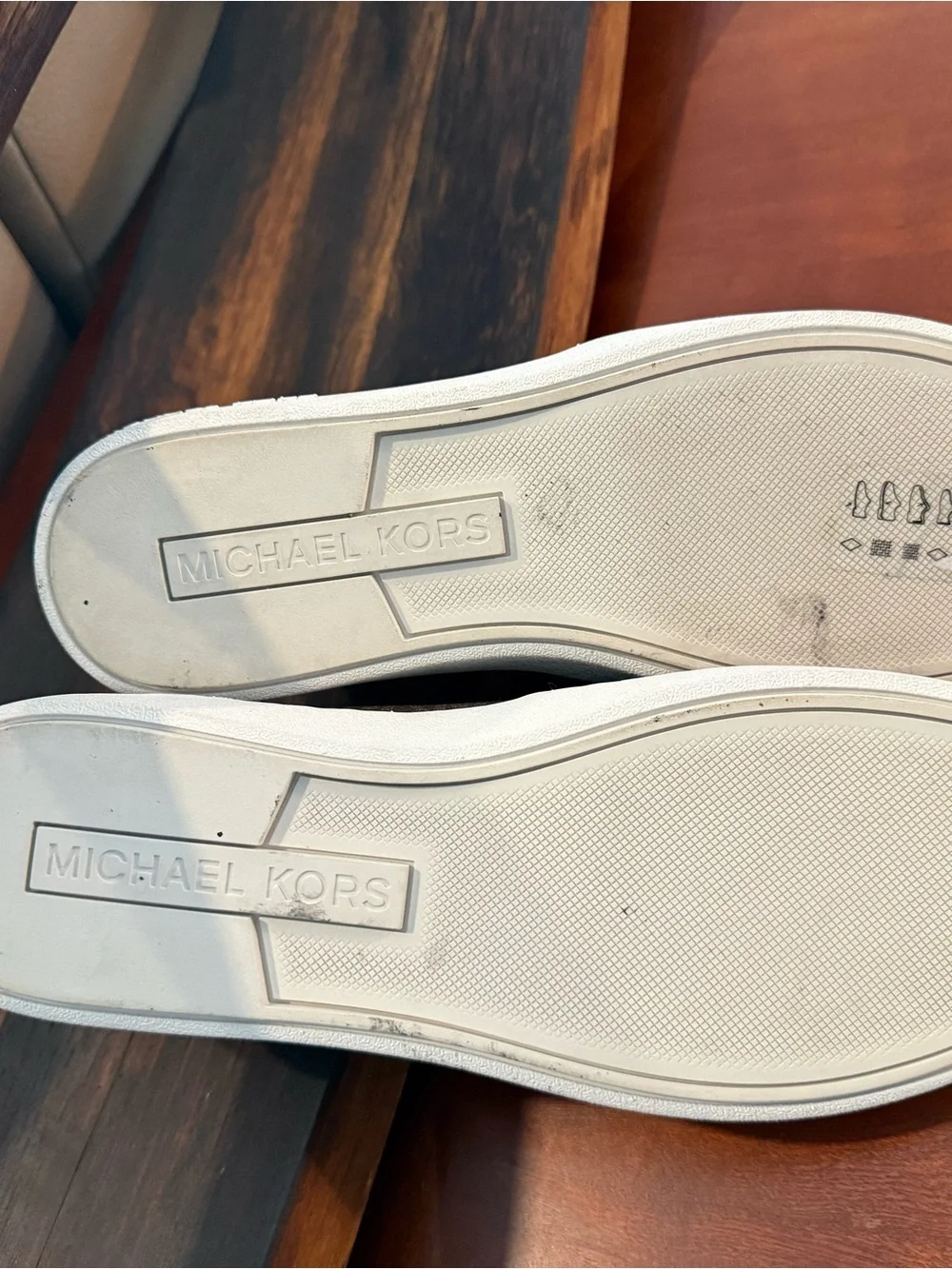 Michael Kors Men's Dark Brown Logo Slip-On Sneakers